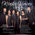 Nordic Voices concert poster Carnegie Hall